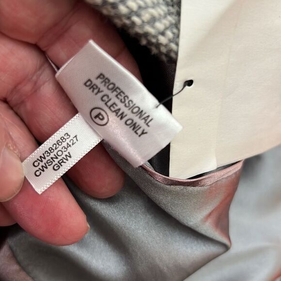 Calvin Klein Gray wool double breasted coat size 2 NWOT - Picture 13 of 13